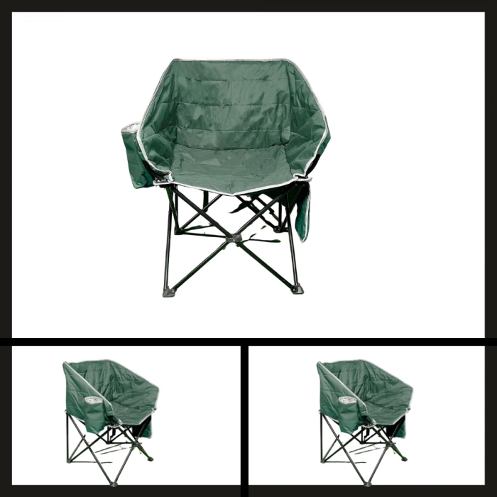 Uyguna-Yakala Yeşil Argeus Balcony Comfort Katlanabilir Kamp Sandalyesi-TAB.076