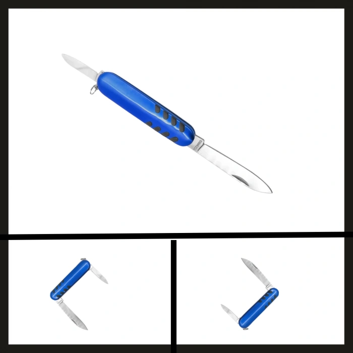 Uyguna-Yakala Mavi (k5017-8) Argeus Çift Ağızlı Cep Çakısı-CAK.429