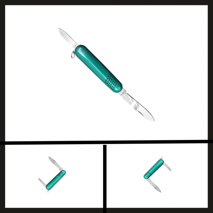 Uyguna-Yakala Yeşil (k5017-30) Çift Ağızlı Cep Çakısı-CAK.422