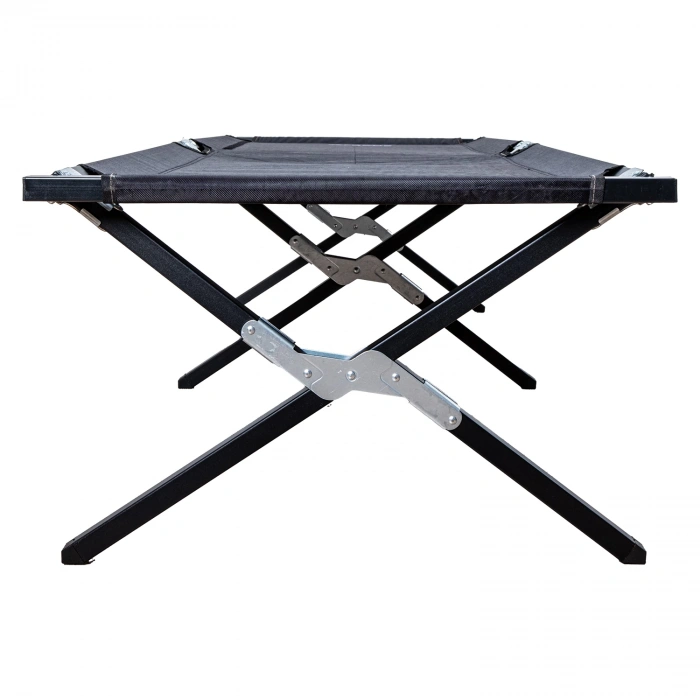 Uyguna-Yakala Argeus Katlanabilir Kamp Yatağı & Kampet Cepli Siyah