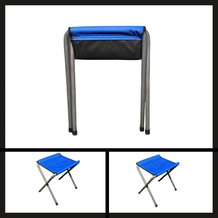 Uyguna-Yakala Mavi Argeus Katlanabilir Pedli Tabure-TAB.052