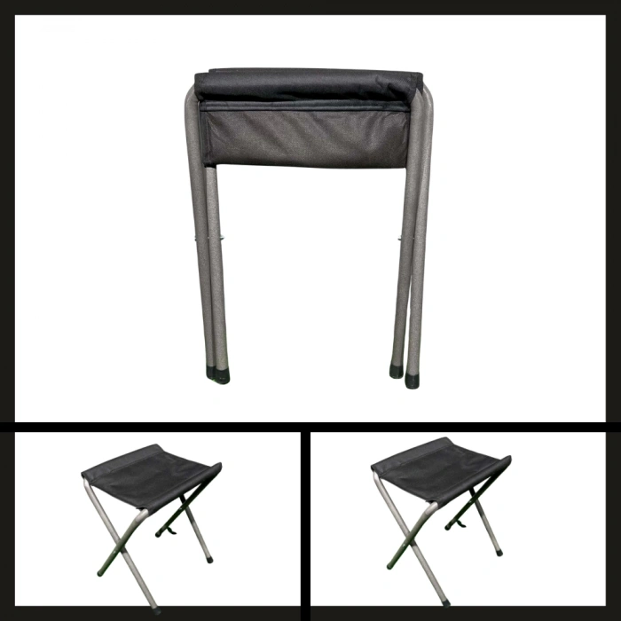 Uyguna-Yakala Siyah Argeus Katlanabilir Pedli Tabure-TAB.053