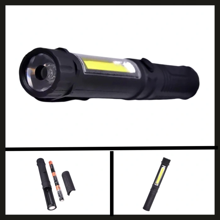 Uyguna-Yakala  Gri V171 Mıknatıslı Pilli El Feneri-NER.394