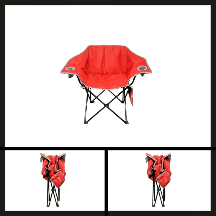 Uyguna-Yakala Kırmızı Argeus Nevgrande Comfort Katlanabilir Kamp Sandalyesi-TAB.077
