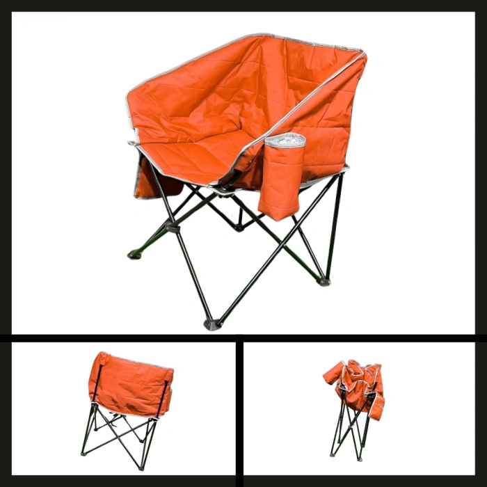 Uyguna-Yakala Turuncu Nevgrande Comfort Katlanabilir Kamp Sandalyesi-TAB.083