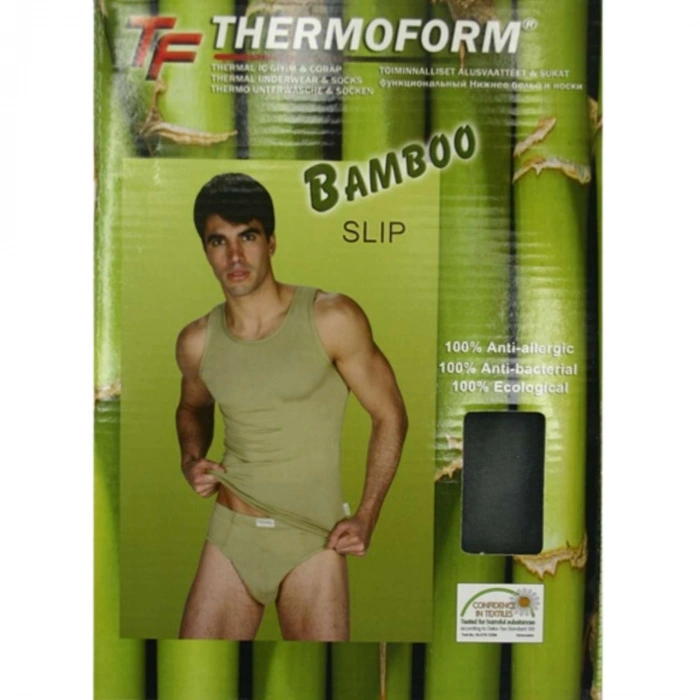 Uyguna-Yakala Bambu Erkek Slip Short - Thermoform - Haki