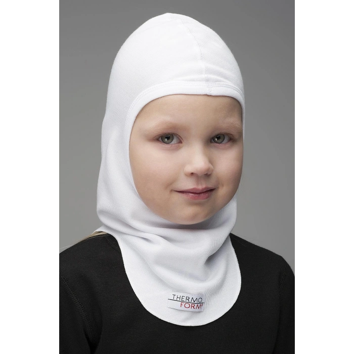 Uyguna-Yakala Çocuk Kar Maskesi - Beyaz-1016-B