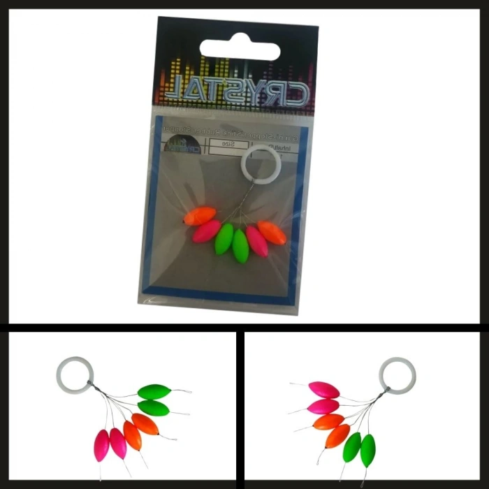 Uyguna-Yakala 6 Adet Crystal Renkli Kauçuk Stopper No:3-MAL.310