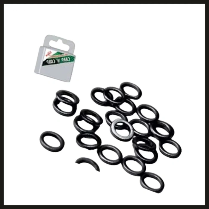 Uyguna-Yakala (25pcs) Round Rig Rings 2 Mm, Matte Black-OOM.056