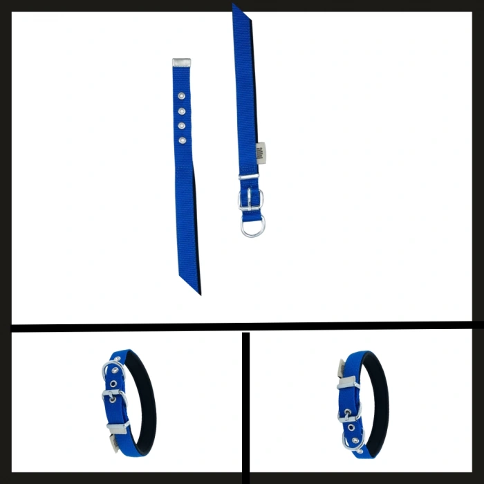 Uyguna-Yakala Royal Mavi 2.0*35-40 Cm Dokuma Boyun Tasması-SMA.330