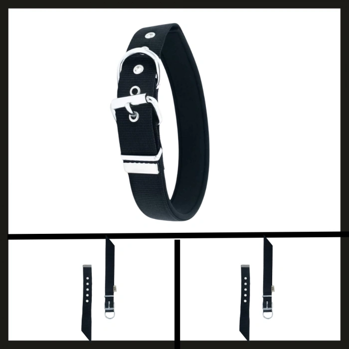 Uyguna-Yakala Siyah 3.0*47-55 Cm Dokuma Boyun Tasması-SMA.346