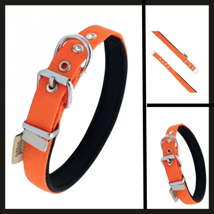 Uyguna-Yakala Turuncu 2.0*30-35 Cm  Dokuma Boyun Tasması-SMA.331