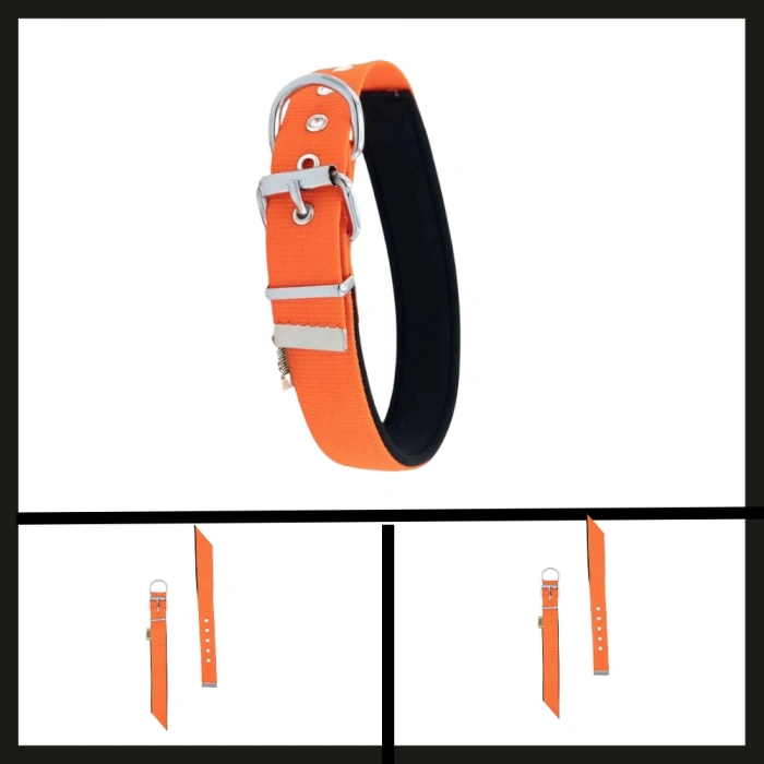 Uyguna-Yakala Turuncu 3.0*47-55 Cm Dokuma Boyun Tasması-SMA.349