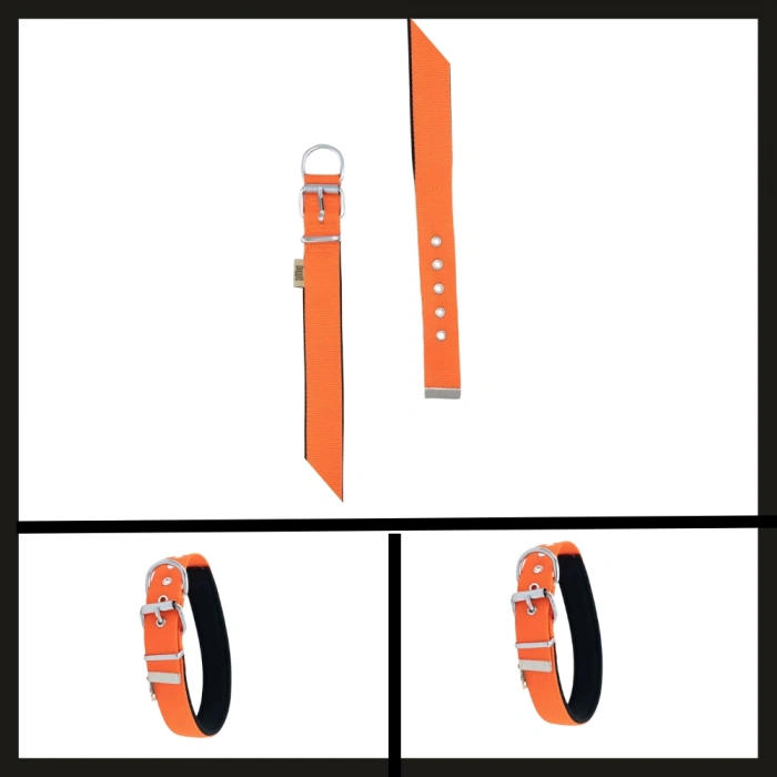 Uyguna-Yakala Turuncu 3.0*47-55 Cm Dokuma Boyun Tasması-SMA.349