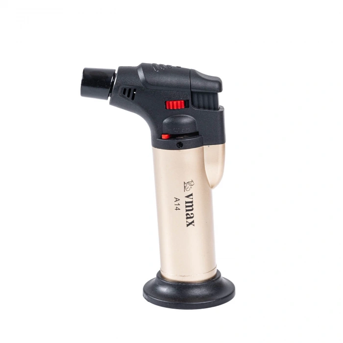 Uyguna-Yakala Doldurulabilir Pürmüz Çakmak - Torch - Metal Başlıklı - A14 - Gold