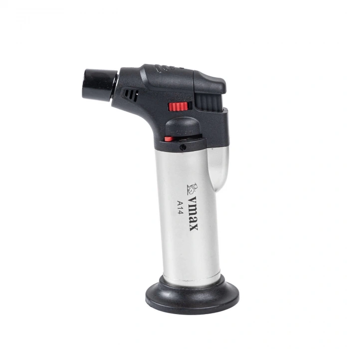 Uyguna-Yakala Doldurulabilir Pürmüz Çakmak - Torch - Metal Başlıklı - A14 - Gri