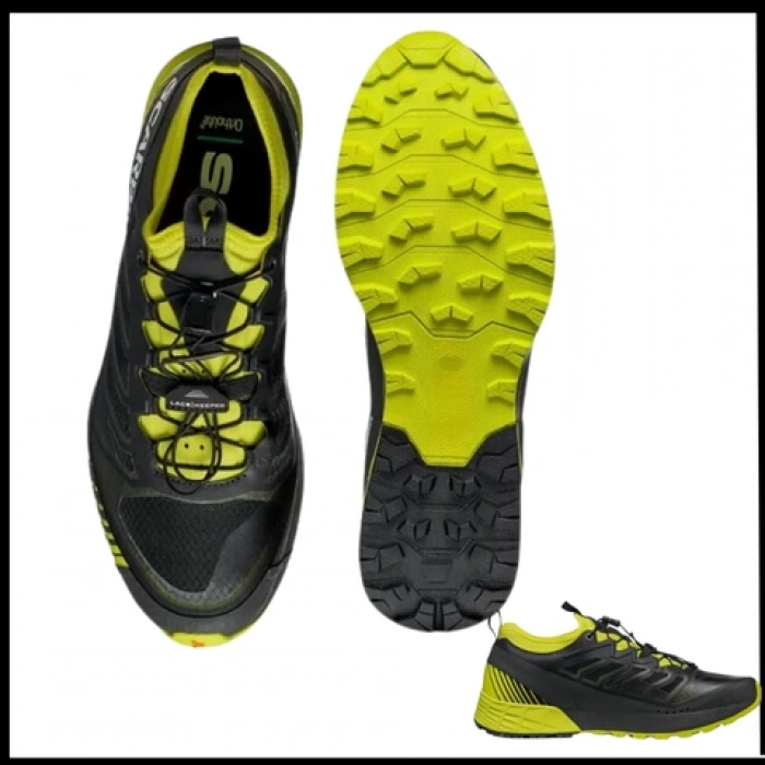 Uyguna-Yakala  Erkek Koşu Ayakkabısı Black-Lime-351-BL