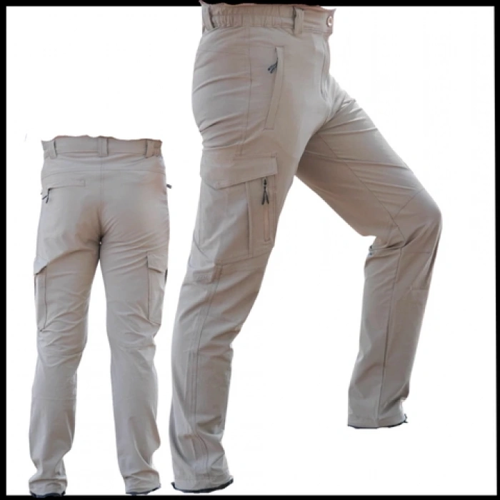 Uyguna-Yakala Erkek Pantolon- Kum-NT.563