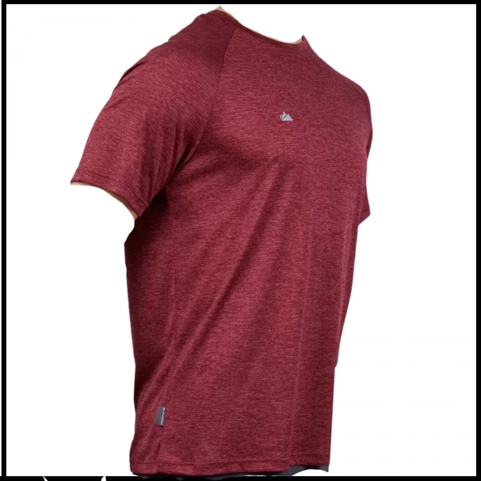 Uyguna-Yakala  Erkek T-Shirt Bordo-510-B