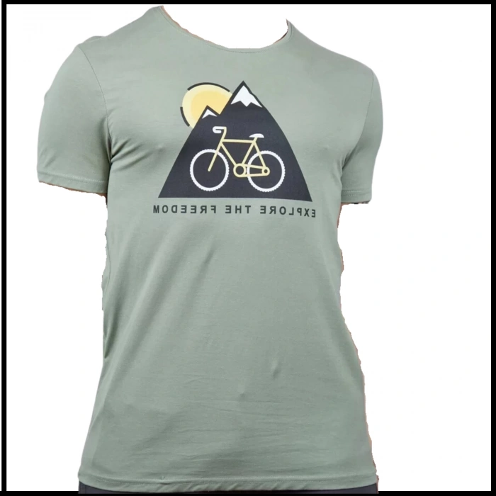 Uyguna-Yakala Erkek T-Shirt Elma Yeşili-600608