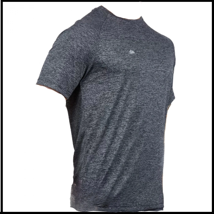 Uyguna-Yakala Erkek T-Shirt Gri-510-G