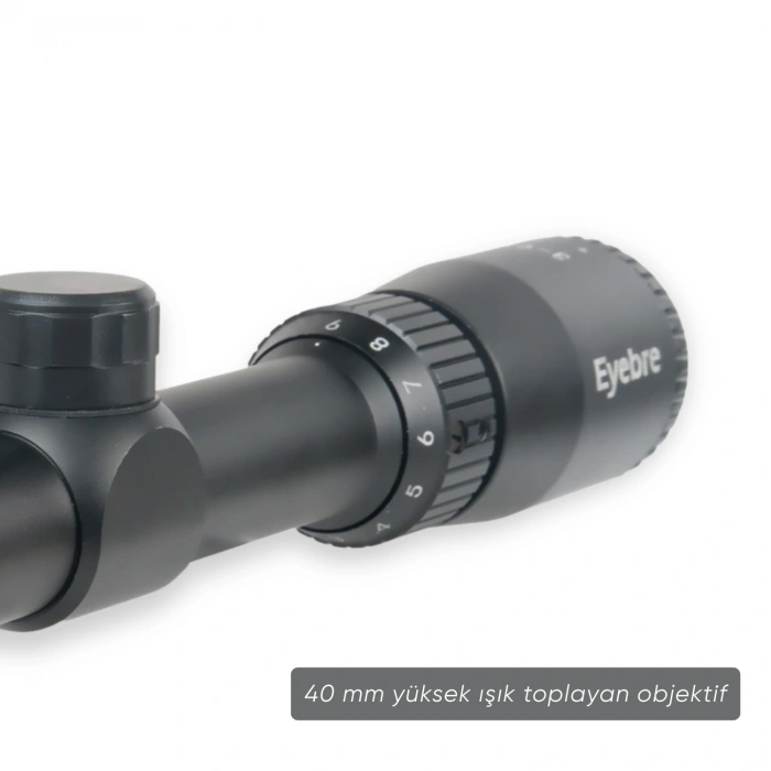 Uyguna-Yakala Eyebre 3-9x40 Tüfek Dürbünü