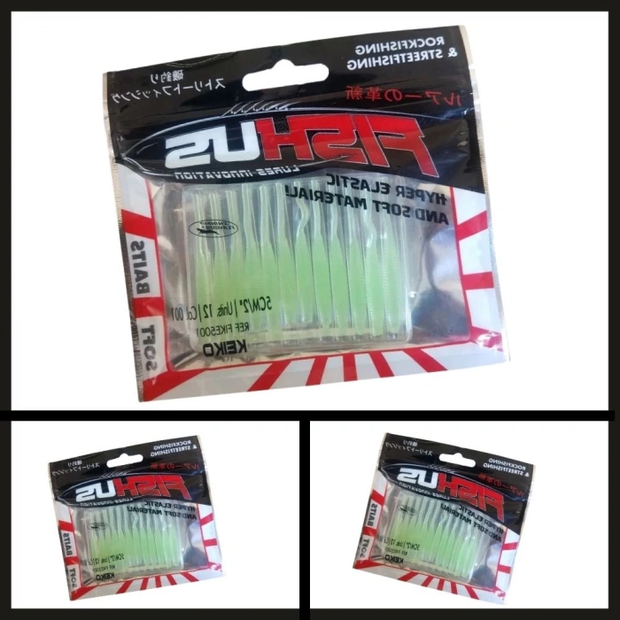 Uyguna-Yakala (12li) Fishus Soft 5 Cm Suni Yem-YEM.530