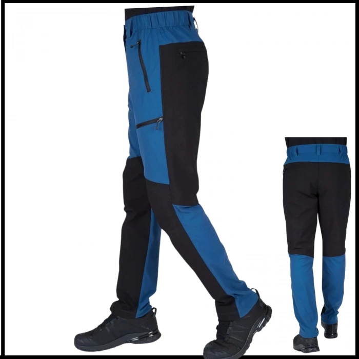 Uyguna-Yakala Flex Erkek Pantolon İndigo-Siyah-909-IS