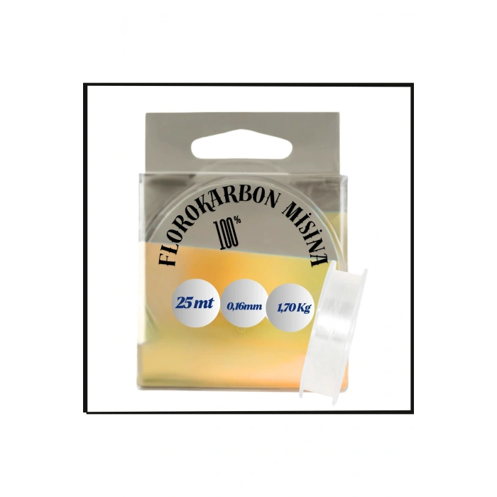 Uyguna-Yakala 25 mt - 0,16mm 1,70 Kg Florokarbon Lider Misina - INA.100