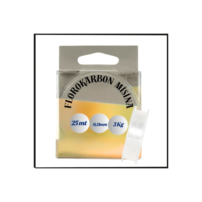 Uyguna-Yakala 25 mt - 0,21mm 3 Kg Florokarbon Lider Misina - INA.101