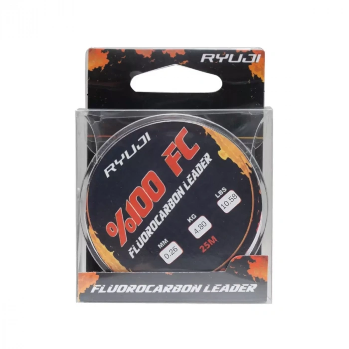 Uyguna-Yakala Fluorocarbon Lider Misina - Ryuji Leader - 25 mt - 0,26mm