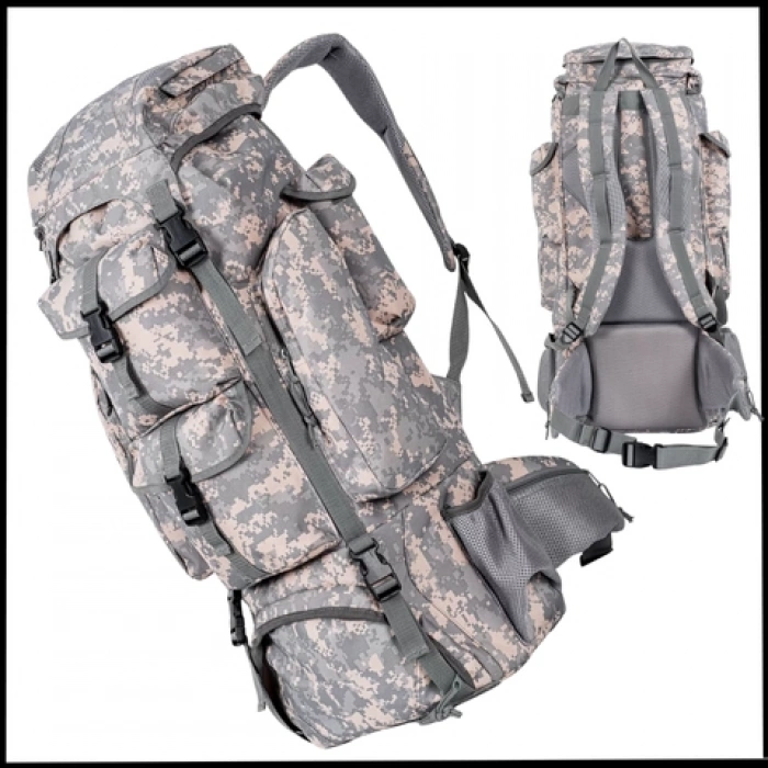 Uyguna-Yakala Gri Dijital Kamuflaj - Sırt Çantası 110 LT. - NTA.318