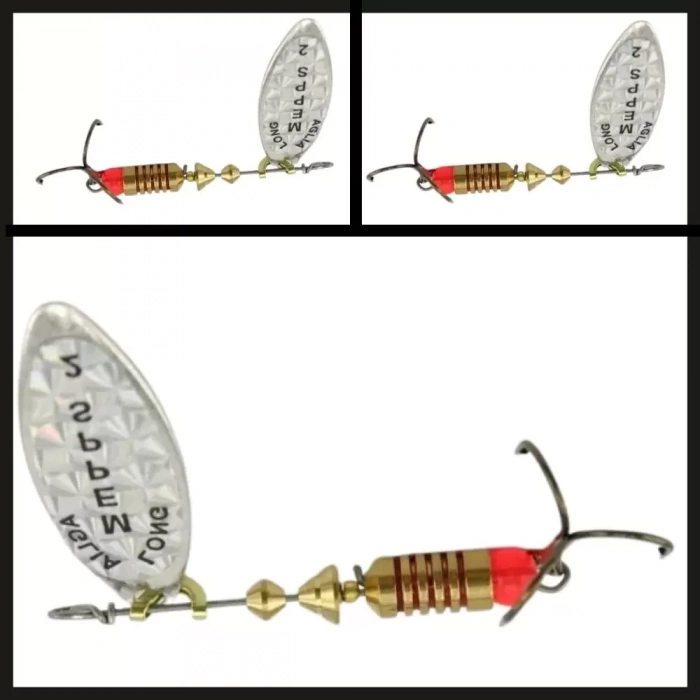 Uyguna-Yakala Gri No:4 Mepps Aglia Long Rainbo Söğüt-KAŞ.390