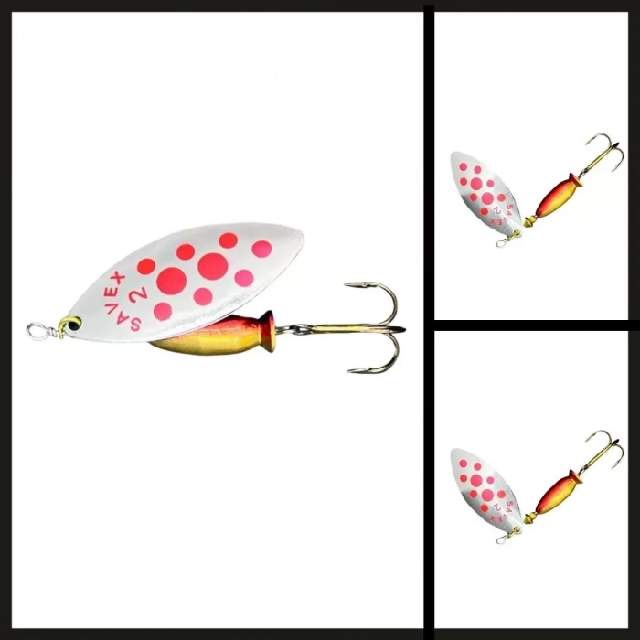 Uyguna-Yakala Gümüş-kırmızı No:2/16 Gr Savex Alpha Long Döner Kaşık-KAŞ.083