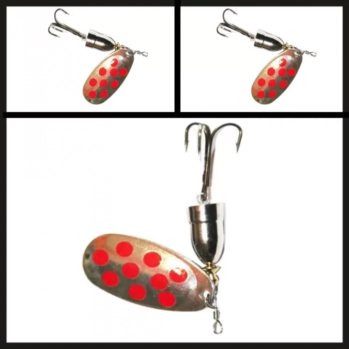 Uyguna-Yakala Gümüş-kırmızı No:3-sp08 Döner Kaşık-KAŞ.367