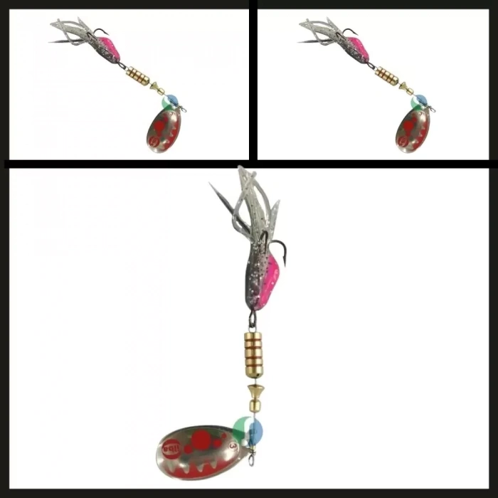 Uyguna-Yakala  Gümüş/kırmızı Yemli No:2 390112 Ilba Tondo Bubble Döner Kaşık-KAŞ.187