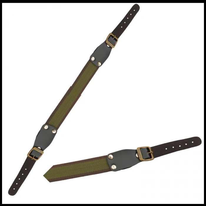 Uyguna-Yakala Haki/Kahve Tüfek Askı Kayışı 3 cm Kolon - 044-H