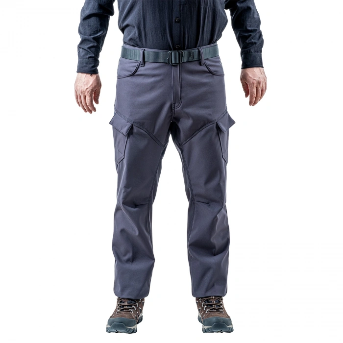 Uyguna-Yakala İçi Polarlı Softshell Pantolon - Su Rüzgar Geçirmez - Savage - Antrasit - Tactical Pantolon