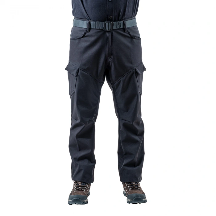 Uyguna-Yakala İçi Polarlı Softshell Pantolon - Su Rüzgar Geçirmez - Savage - Siyah - Tactical Pantolon
