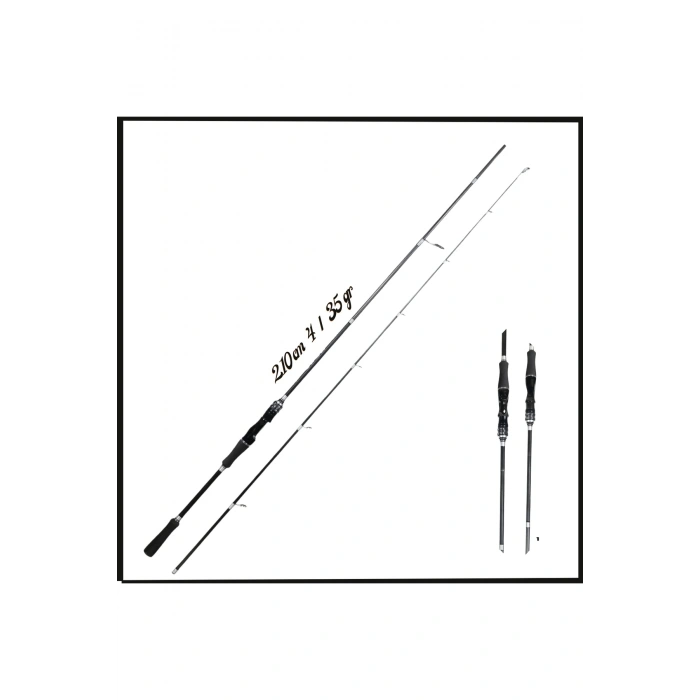 Uyguna-Yakala 210cm 4/35 gr İki Parça Spin Olta Kamışı - MS.086