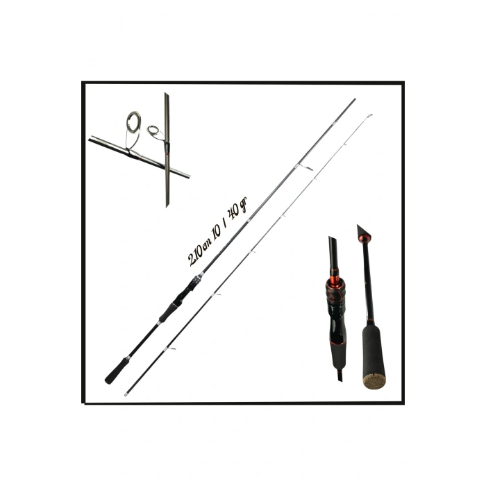 Uyguna-Yakala 210cm 10/40 gr İki Parça Spin Olta Kamışı - MS.084