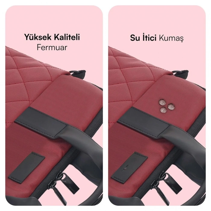 Uyguna-Yakala IKSY 14.1 Inç Notebook Çantası Kırmızı MCC902