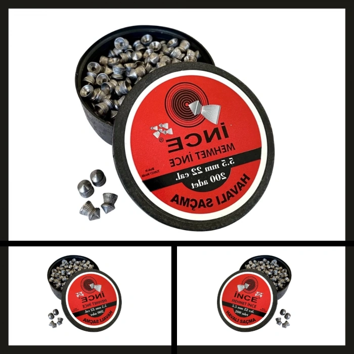 Uyguna-Yakala 200 Adet İnce Mehmet 5.5 Mm Havalı Tüfek Saçması-SAÇ.043