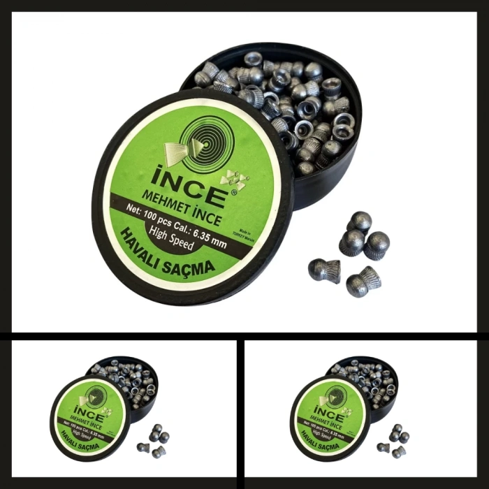Uyguna-Yakala 100 Adet İnce Mehmet 6.35 Mm Havalı Tüfek Saçması-HFŞ.029