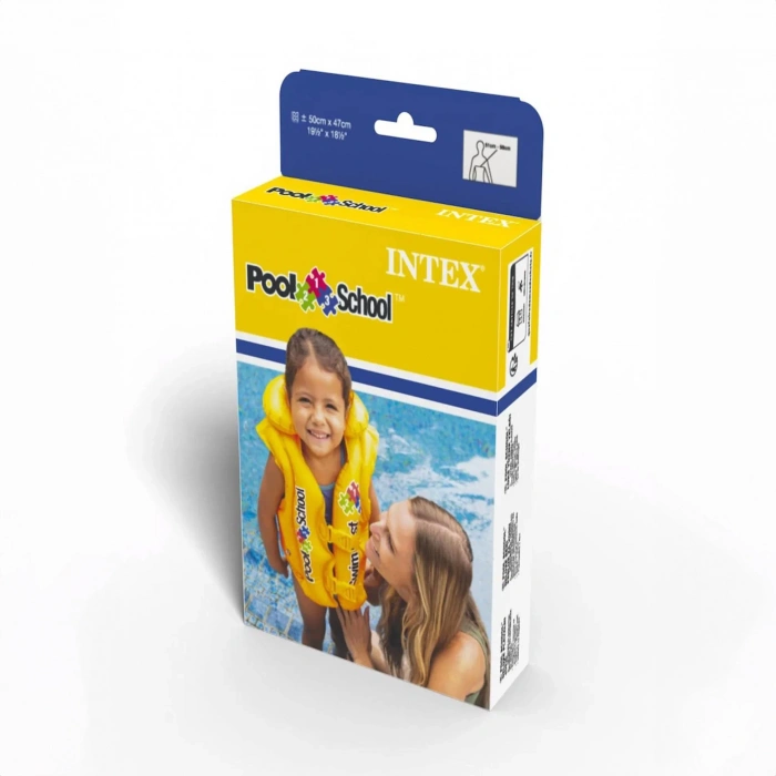 Uyguna-Yakala Intex Yakalı Çocuk Can Yeleği Sarı (58660)