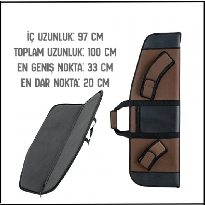 Uyguna-Yakala Kahve-Siyah 100 cm İmperteks Kılıf-AKS.127