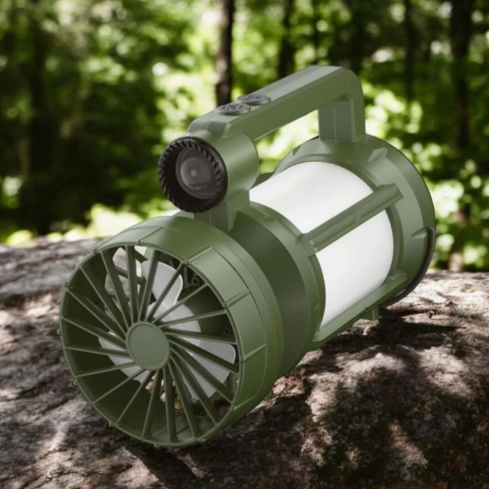 Uyguna-Yakala Kamp Lambası - Panther - Şarjlı - Solar - Fanlı - PT-576