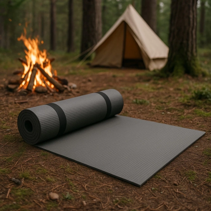 Uyguna-Yakala Kamp Matı -  Argeus - 10mm Foam Mat - Gri - (60*190 cm)