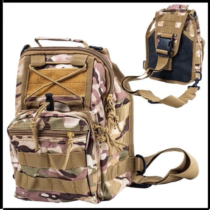 Uyguna-Yakala Kamuflaj Çapraz Göğüs Askılı Çanta -NTA.329