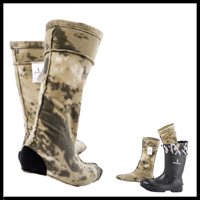 Uyguna-Yakala Kamuflaj Termal Polar Çizme Çorabı